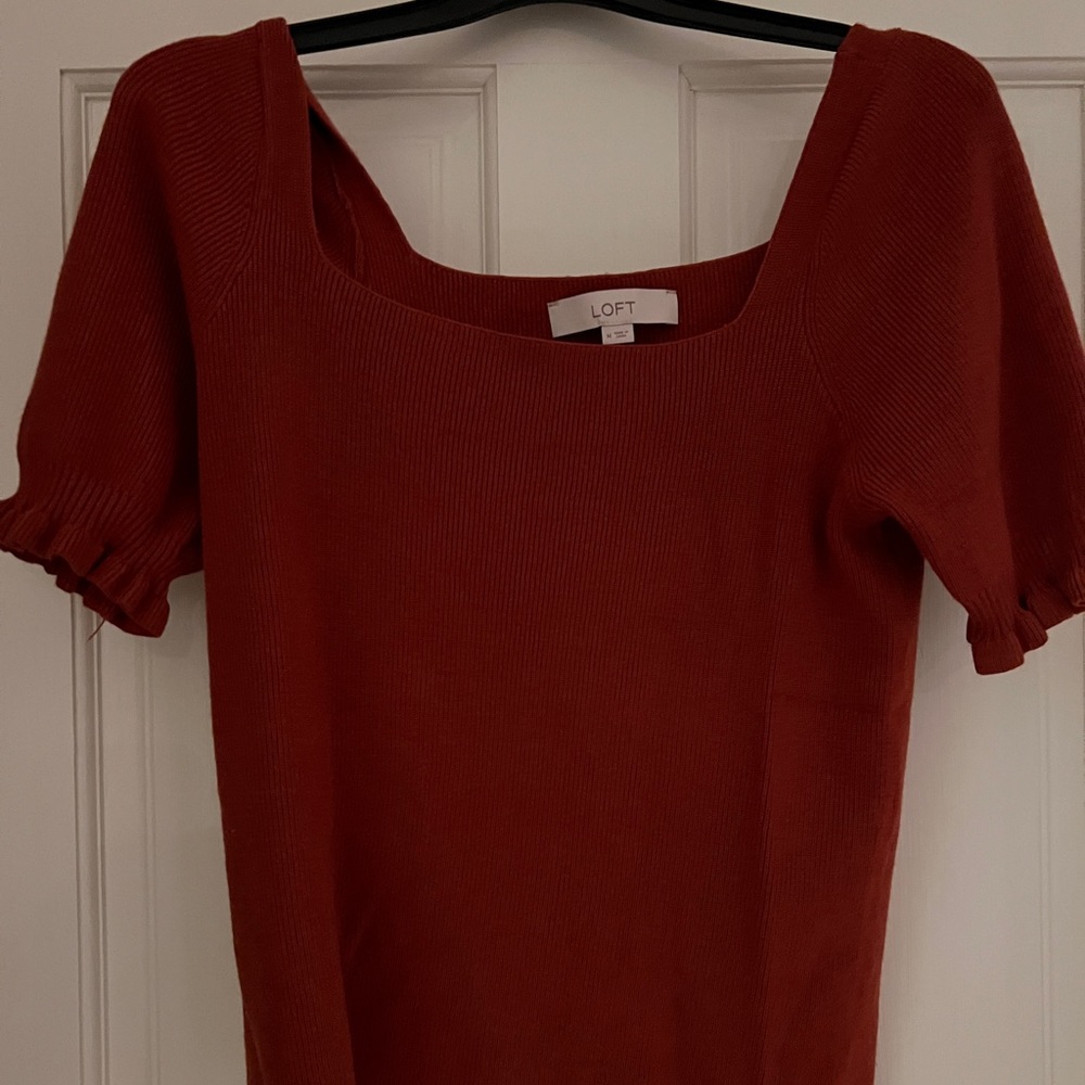 Rust sweater top